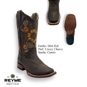 Reyme Boots-064 FL6 Crazy Choco Cuero