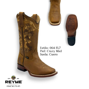 Reyme Boots-064 FL7 Crazy Miel Cuero