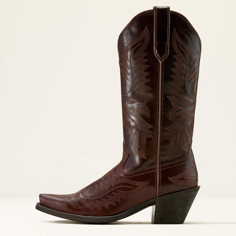 Ariat WMS Round Up Collins D Toe Western Boot Mahogany- 10061140