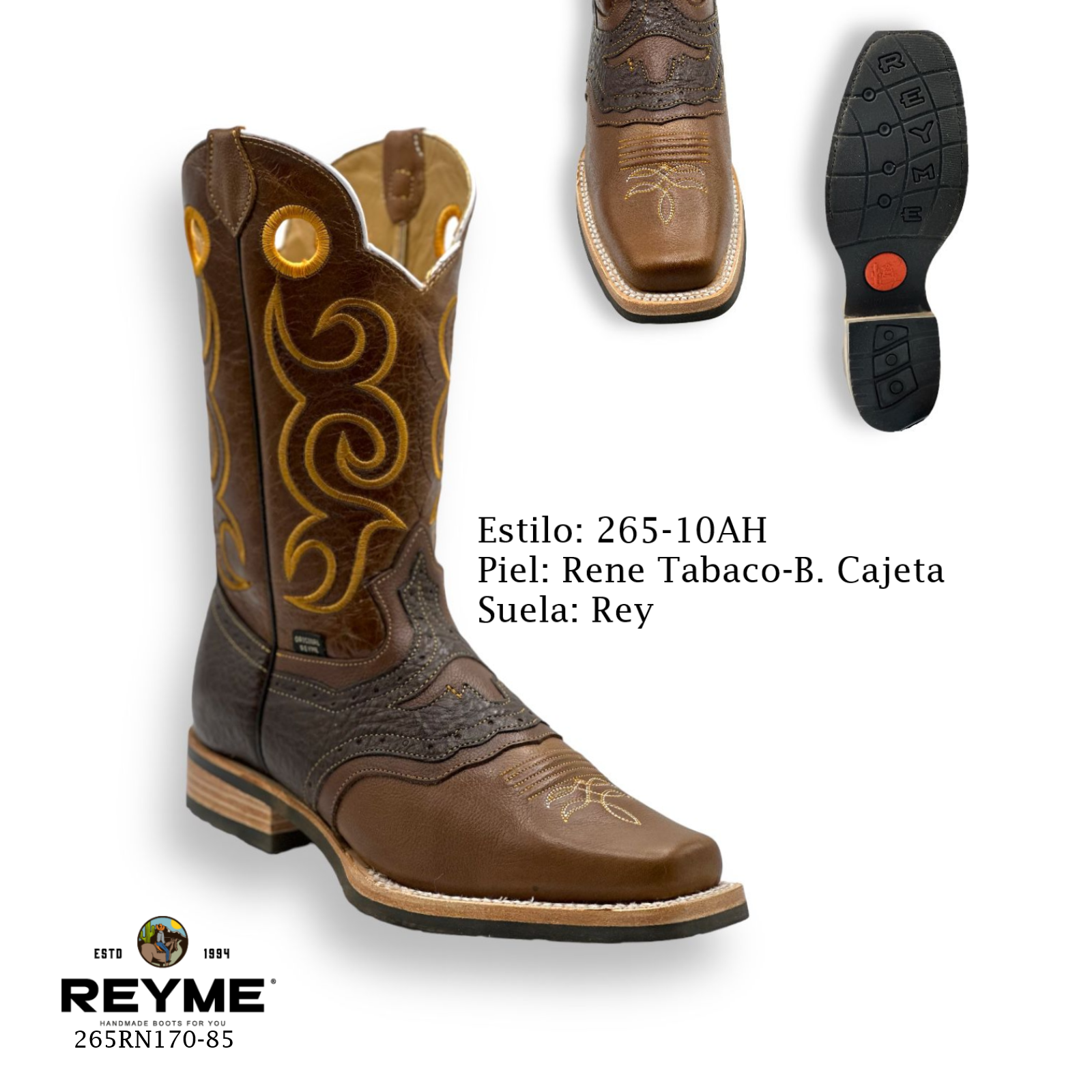 Reyme Boots-265-10A Rene Tabaco B. Cajeta Rey