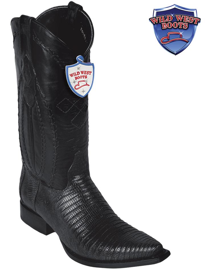 MEN'S WILD WEST BOOTS 2940705 TEJU SNIP TOE BLACK