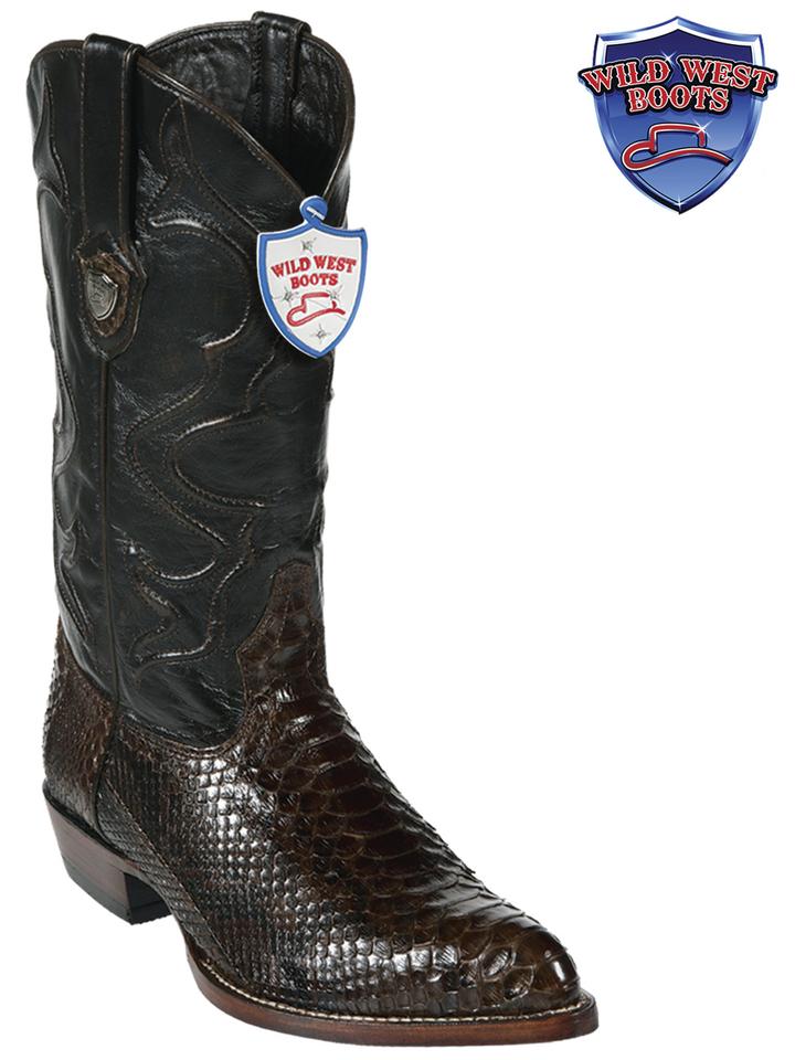 MEN'S WILD WEST BOOTS 2995707 PYTHON JTOE / PUNTAL BROWN