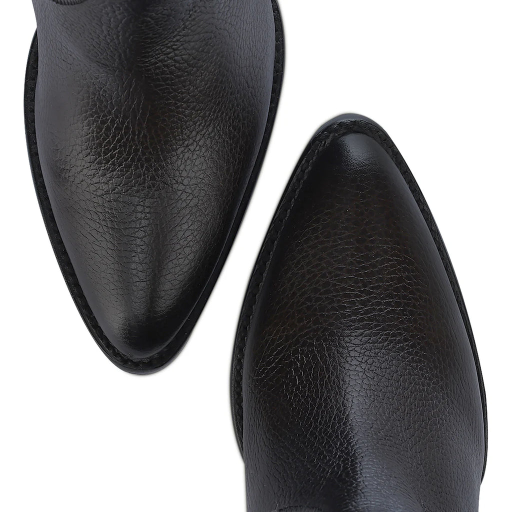 Cuadra Womens LD Chocolate Zipper & Elastic Round Toe- CU885