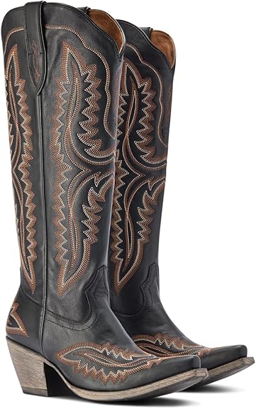 Ariat WMS Casanova X Toe Western Boot Brooklyn Black- 10042447