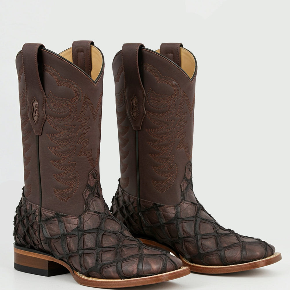 Los Altos Tobacco Pirarucu Boots- 8221059