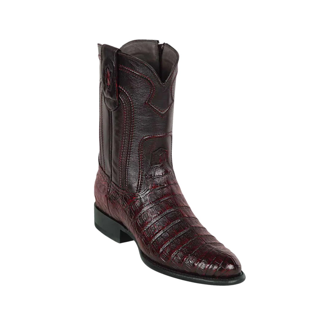 Los Altos Men's Roper Caiman Belly Black Cherry- 69Z8218